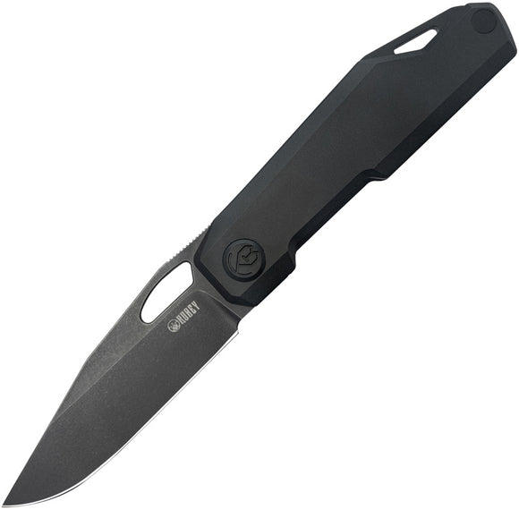 Kubey Verijero Framelock Black 6AL4V Titanium Folding 14C28N Pocket Knife 340D