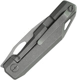 Kubey Verijero Framelock Darkwash 6AL4V Titanium Folding 14C28N Pocket Knife 340E