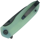 Kubey Belus EDC Linerlock Jade G10 Folding Blackwash 14C28N Pocket Knife 342K