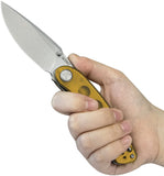 Kubey Momentum Linerlock Ultem Folding D2 Steel Drop Pt Pocket Knife 344Q