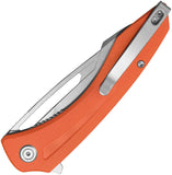 Kubey Merced Linerlock Orange G10 Folding 14C28N Drop Pt Pocket Knife 345S