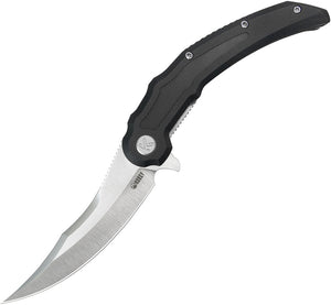 Kubey Wave Crest Linerlock Black G10 Folding 14C28N Pikal Pocket Knife 346A