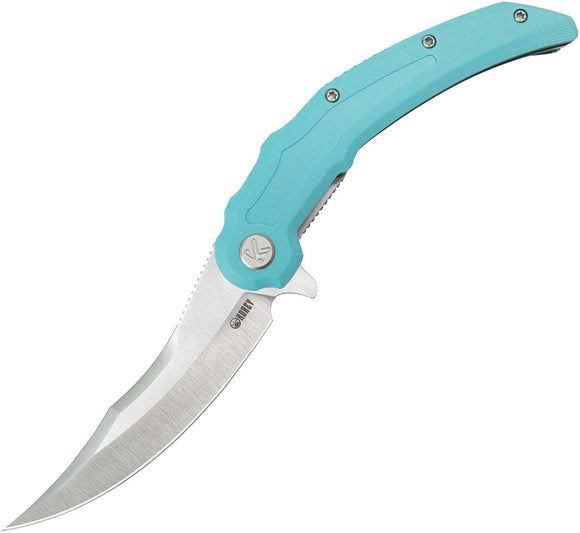 Kubey Wave Crest Linerlock Light Blue G10 Folding 14C28N Pikal Pocket Knife 346B
