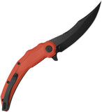 Kubey Wave Crest Linerlock Red G10 Folding 14C28N Pikal Pocket Knife 346E