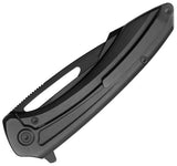 Kubey KB Knives Merced Framelock Black Titanium Folding M390 Pocket Knife 352C