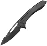 Kubey KB Knives Merced Framelock Black Titanium Folding M390 Pocket Knife 352C