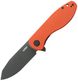 Kubey Master Chief Linerlock Orange G10 Folding 14C28N Pocket Knife 358O