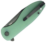 Kubey Master Chief Linerlock Jade G10 Folding 14C28N Pocket Knife 358Q