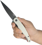 Kubey MOS Hydra Linerlock White G10 Folding 14C28N Spear Pt Pocket Knife 361B