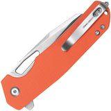 Kubey 10-8 Button Lock Orange G10 Folding 14C28N Sheepsfoot Pocket Knife 363B