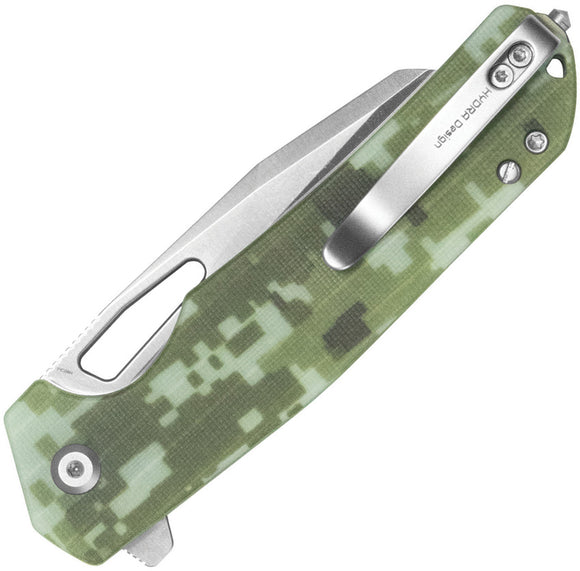 Kubey 10-8 Button Lock Digital Camo G10 Folding 14C28N Sheepsfoot Pocket Knife 363D
