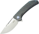 Kubey Hyperion Framelock Flame Titanium Folding CPM-S35VN Pocket Knife 368I