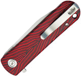 Kubey NEO Linerlock Red & Black G10 G-Mascus Folding AUS-10 Pocket Knife 371E