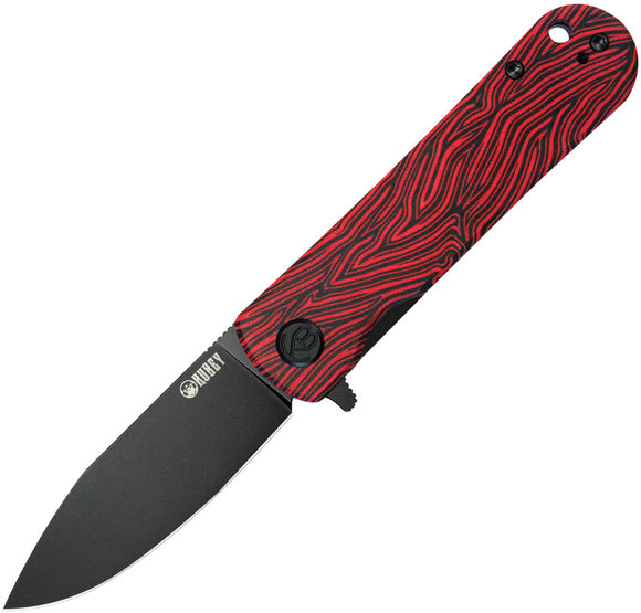 Kubey NEO Linerlock Red & Black G10 G-Mascus Folding AUS-10 Pocket Knife 371F