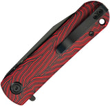 Kubey NEO Linerlock Red & Black G10 G-Mascus Folding AUS-10 Pocket Knife 371F