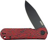 Kubey NEO Linerlock Red & Black G10 G-Mascus Folding AUS-10 Pocket Knife 371F