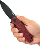 Kubey NEO Linerlock Red & Black G10 G-Mascus Folding AUS-10 Pocket Knife 371F