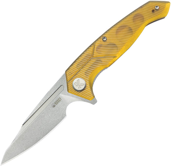 Kubey RBC-1 Outdoor Linerlock Ultem Folding Sandvik 14C28N Pocket Knife 373D