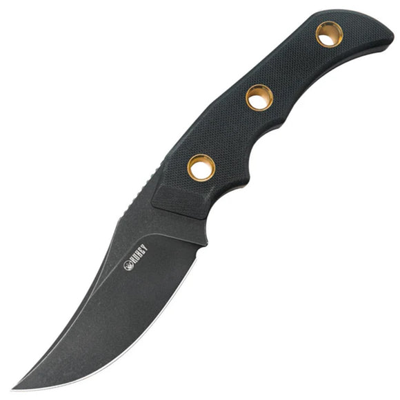 Kubey Willumsen Hunter Blackout G10 14C28N Clip Point Fixed Blade Knife 375B