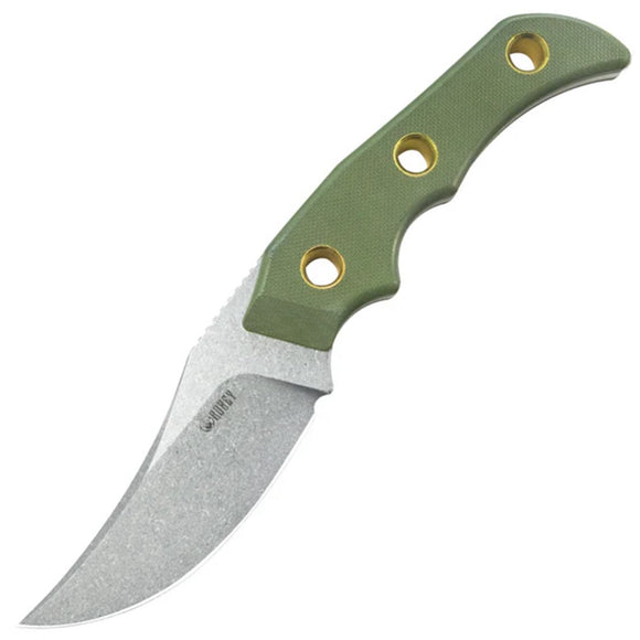 Kubey Willumsen Hunter OD Green G10 14C28N Clip Point Fixed Blade Knife 375C