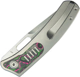 Kubey KB Knives Common Thread Linerlock Titanium & Carbon Fiber Folding M390 Knife 377B