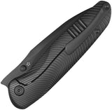 Kubey Pioneer Black Titanium Framelock DLC CPM-20CV Folding Knife 379C