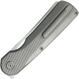 Kubey KB Knives Ikul Button Lock Gray Titanium Folding Bohler M390 Pocket Knife 380A