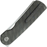 Kubey KB Knives Ikul Button Lock Flamed Titanium Folding Bohler M390 Pocket Knife 380B