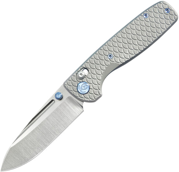 Kubey KB Knives Bluff Axis Lock Gray Titanium Folding S35VN Pocket Knife 383A