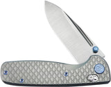 Kubey KB Knives Bluff Axis Lock Gray Titanium Folding S35VN Pocket Knife 383A