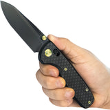 Kubey KB Knives Bluff Axis Lock Black Titanium Folding S35VN Pocket Knife 383B