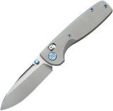 Kubey KB Knives Bluff Axis Lock Gray Titanium Folding S35VN Pocket Knife 383C