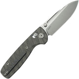 Kubey KB Knives Bluff Crossbar Lock Flamed Titanium Folding M390 Pocket Knife 383G