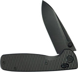 Kubey Bluff Black Titanium Crossbar Lock Boehler M390 Folding Knife 383H