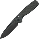 Kubey Bluff Black Titanium Crossbar Lock Boehler M390 Folding Knife 383H