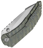 Kubey KB Knives Snorri Framelock Flamed Titanium Folding Bohler M390 Pocket Knife 388B