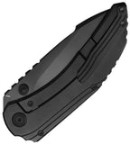 Kubey KB Knives Snorri Framelock Black Titanium Folding Bohler M390 Pocket Knife 388C