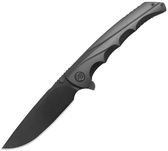 Kubey KB Knives Zazoo Framelock Black Titanium Folding M390 Pocket Knife 389C