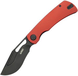 Kubey Gurkha Linerlock Red G10 Folding Sandvik 14C28N Pocket Knife 397E