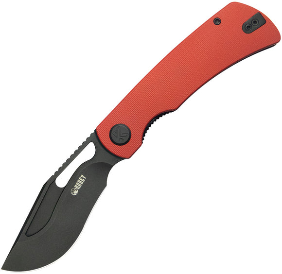 Kubey Gurkha Linerlock Red G10 Folding Sandvik 14C28N Pocket Knife 397E