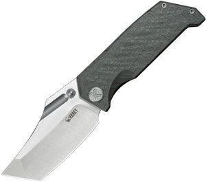 Kubey Hamster Framelock Flamed Titanium Folding 14C28N Pocket Knife 402C
