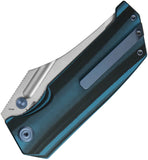 Kubey Hamster Linerlock Blue & Black G10 Folding 14C28N Pocket Knife 402G