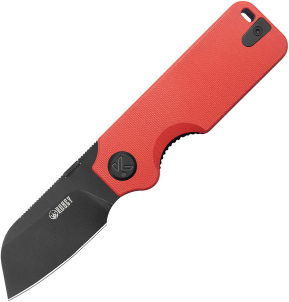 Kubey Boxer Linerlock Red G10 Folding 14C28N Sheepsfoot Pocket Knife 407D