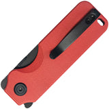 Kubey Boxer Linerlock Red G10 Folding 14C28N Sheepsfoot Pocket Knife 407D