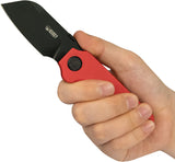 Kubey Boxer Linerlock Red G10 Folding 14C28N Sheepsfoot Pocket Knife 407D