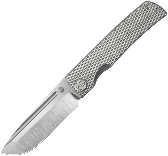 Kubey KB Knives Mosquito Framelock Gray Titanium Folding M390 Pocket Knife 409A