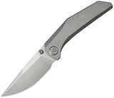 Kubey KB Knives Eclipse Framelock Gray Titanium Folding M390 Pocket Knife 417A