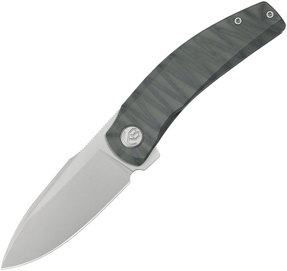 Kubey KB Knives Taurus Framelock Flame Titanium Folding Bohler M390 Pocket Knife 418B