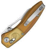 Kubey Caiman Crossbar Lock Ultem Folding San Mai 2 Pocket Knife 421E