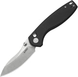 Kubey Pard Button Lock Black G10 Folding 14C28N Clip Point Pocket Knife 423A